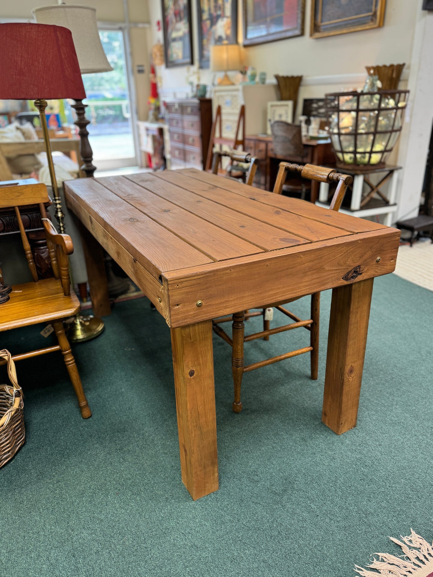 Pine Outdoor Table for Six-Locally Crafted reduced $249