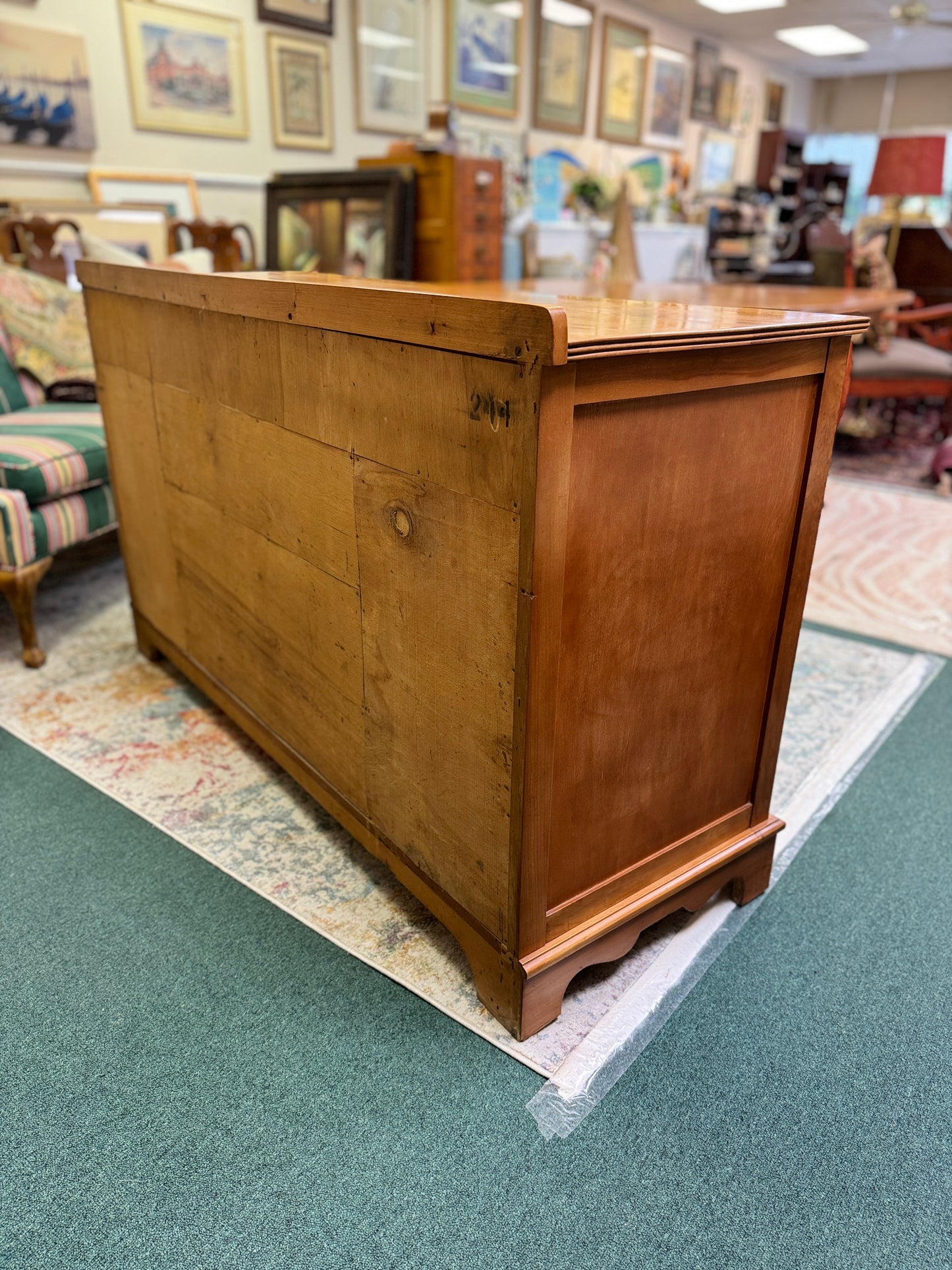 1950’s Maple Double Pedestal Dining Room Duncan Phyfe Style