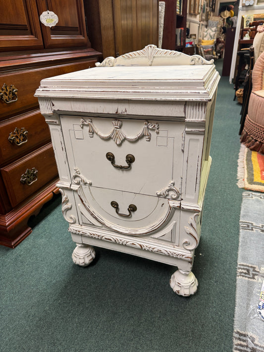 Antique French Bedside Cabinet-Wow!! Your Next Statement Piece!