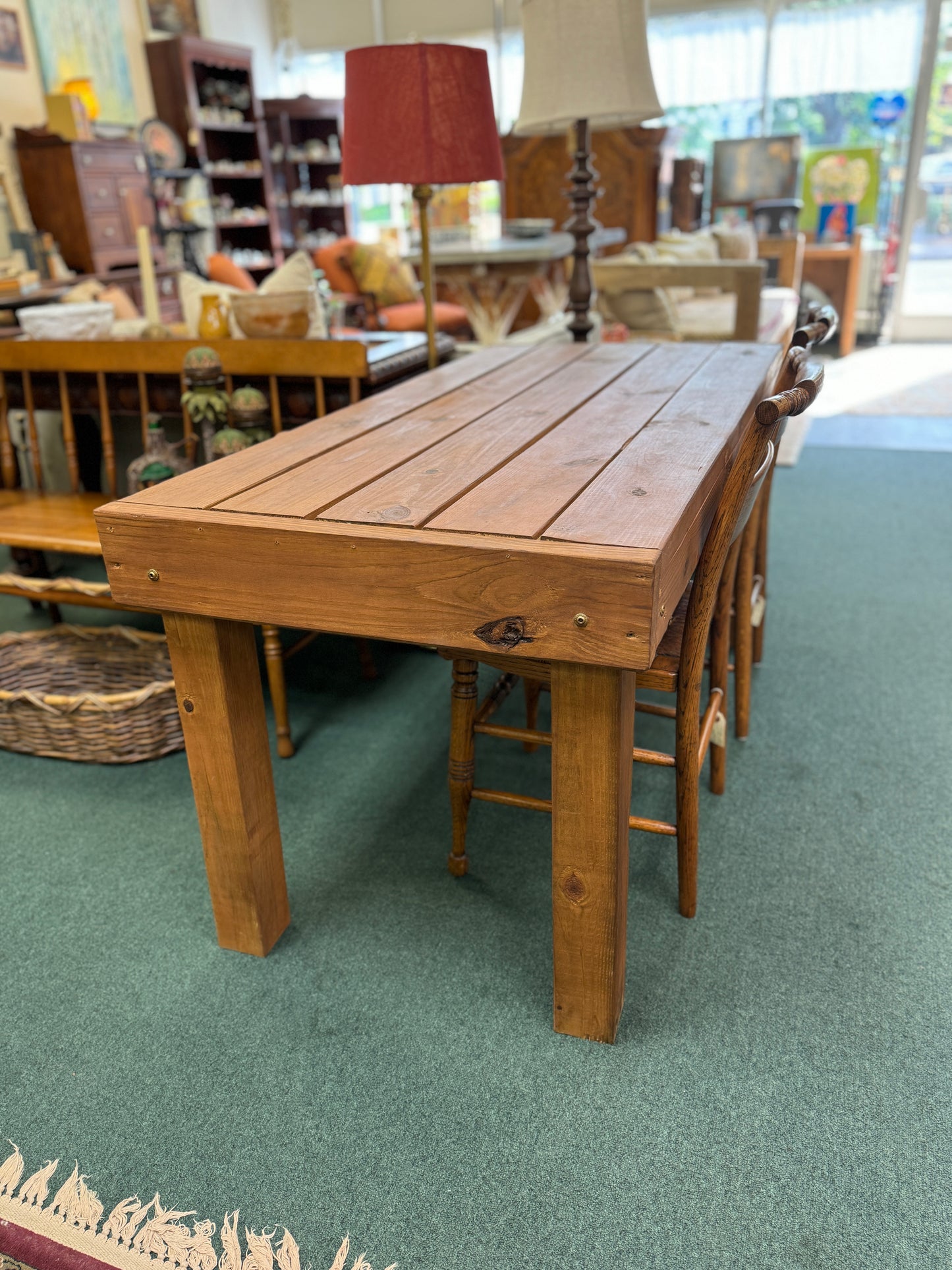 Pine Outdoor Table for Six-Locally Crafted reduced $249