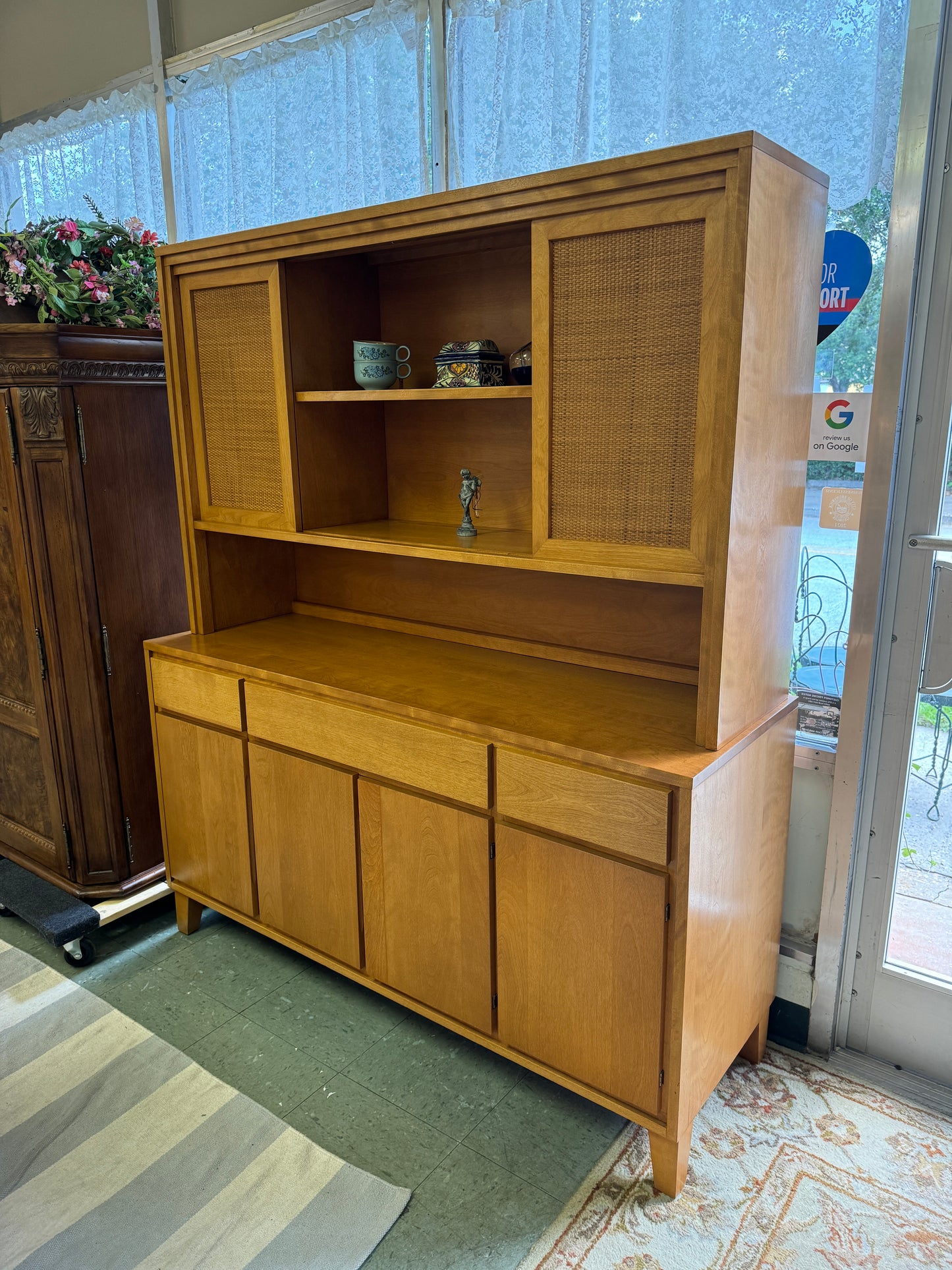 MCM Maple & Birch 2 Piece Hutch