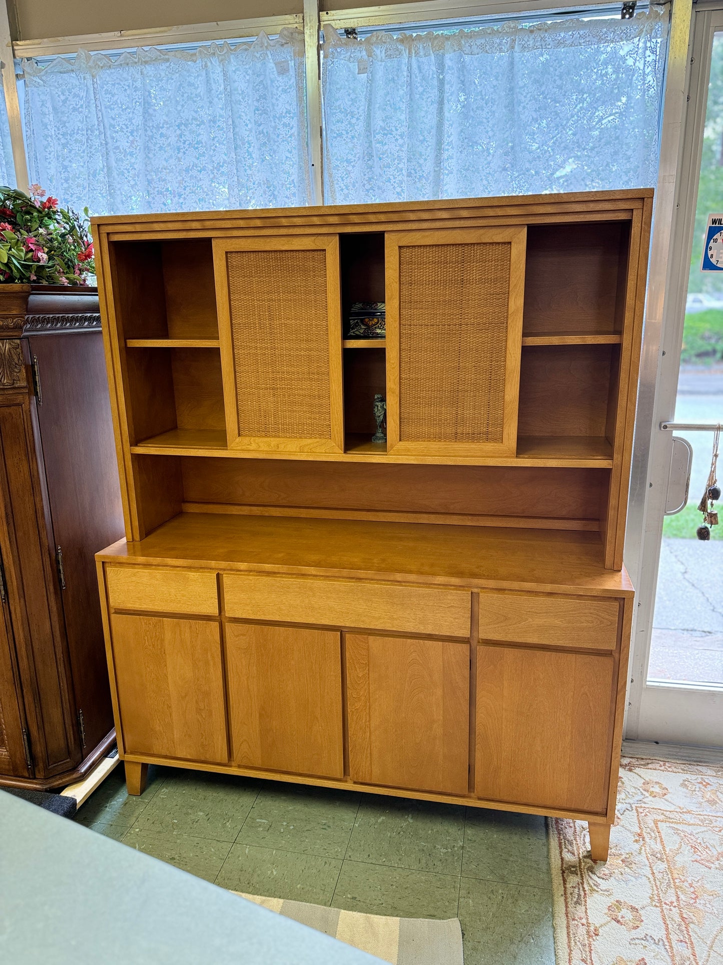 MCM Maple & Birch 2 Piece Hutch