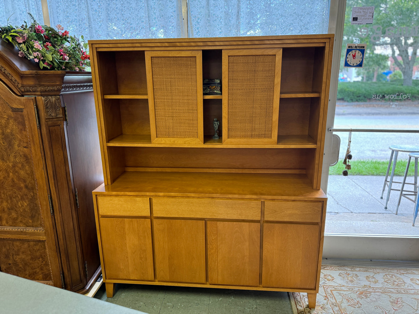 MCM Maple & Birch 2 Piece Hutch