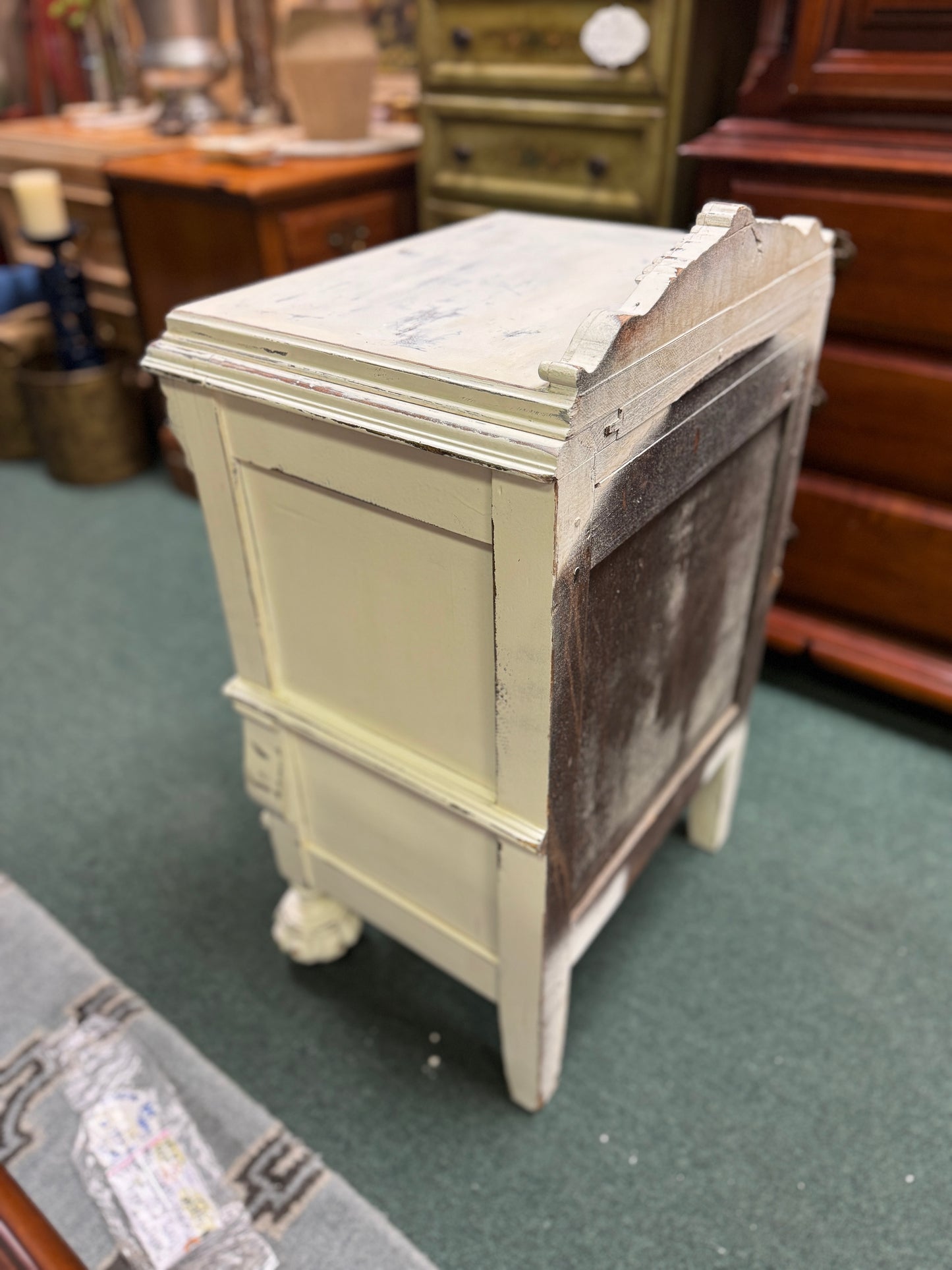 Antique French Bedside Cabinet-Wow!! Your Next Statement Piece!