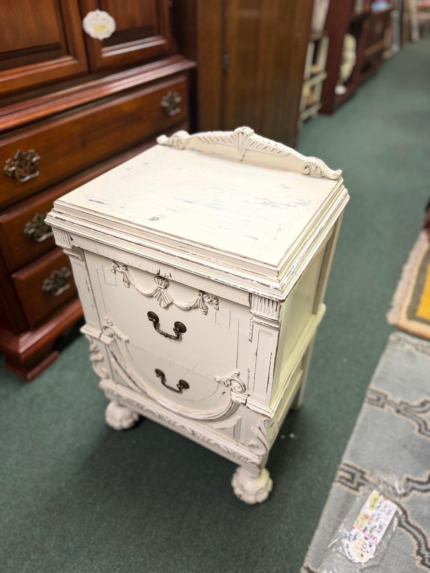 Antique French Bedside Cabinet-Wow!! Your Next Statement Piece!