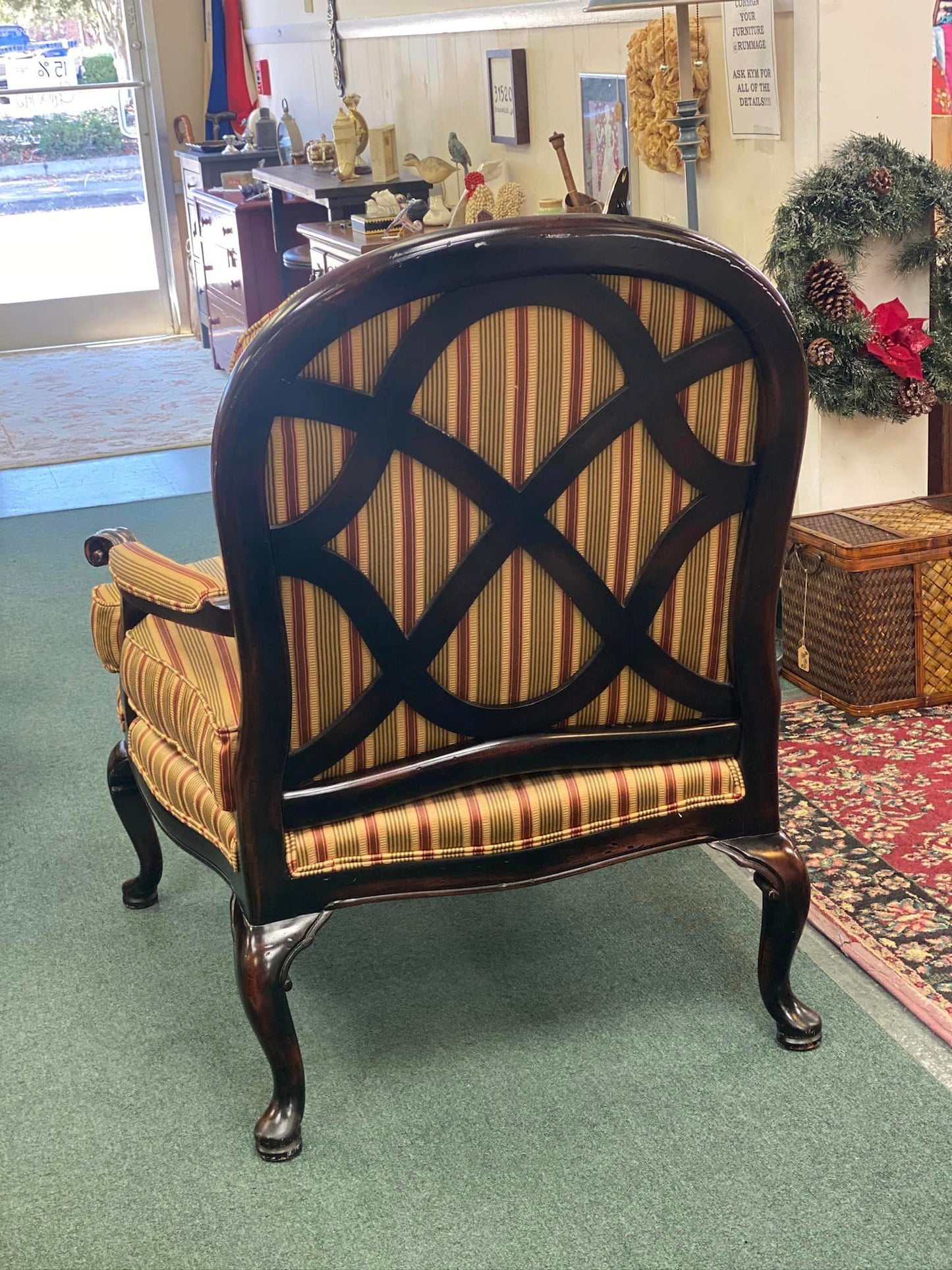 Oversized Chair French Provincial Style-Stunning (Custom Made in 2015) Near Perfect Condition