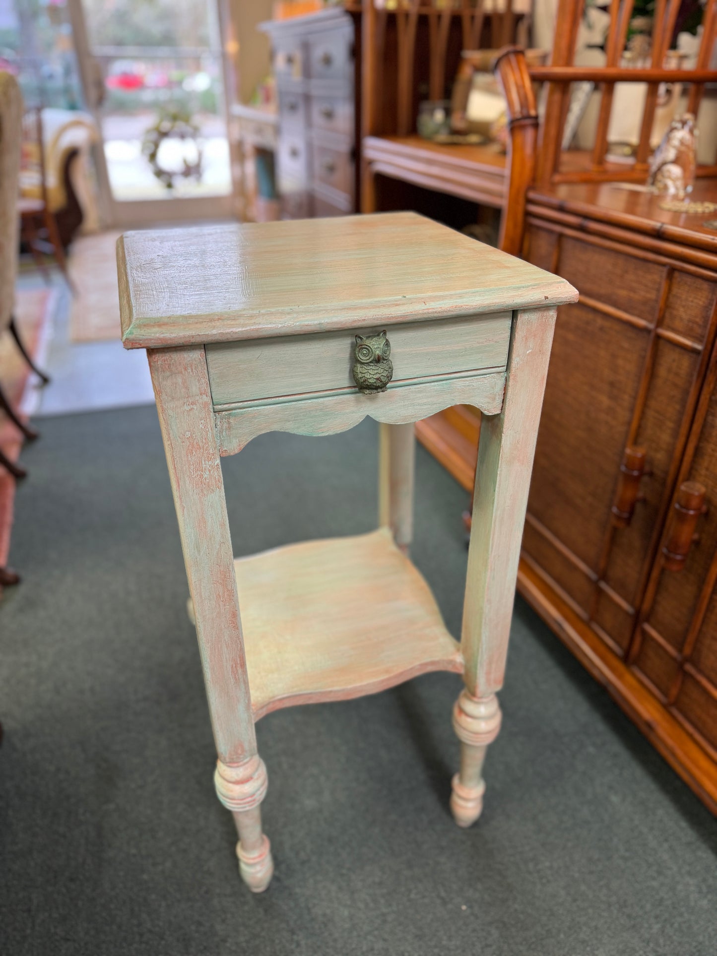 Antique Refurbished Side Table