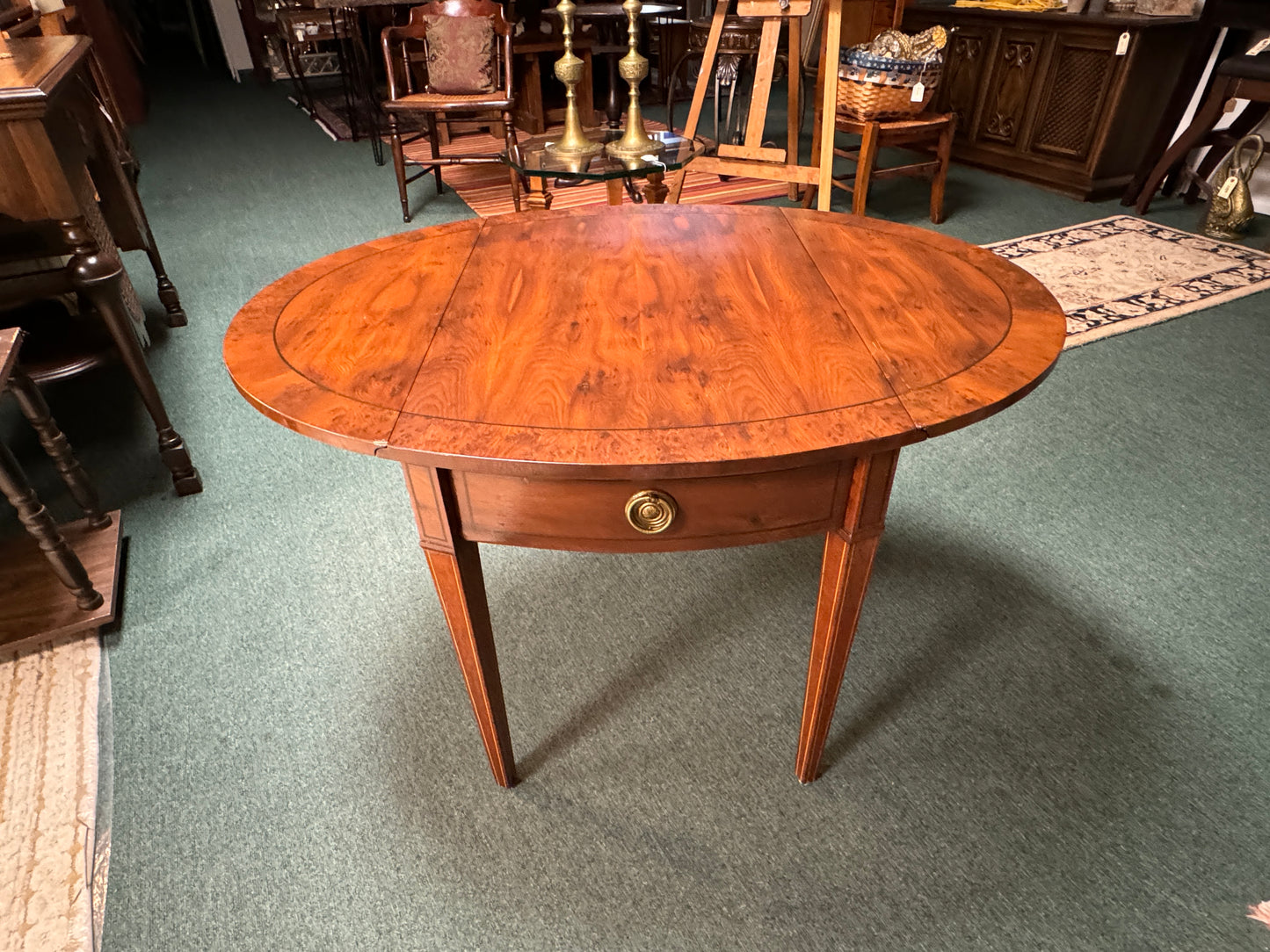 Vintage WM. A. Berkey Drop Leaf Side Table