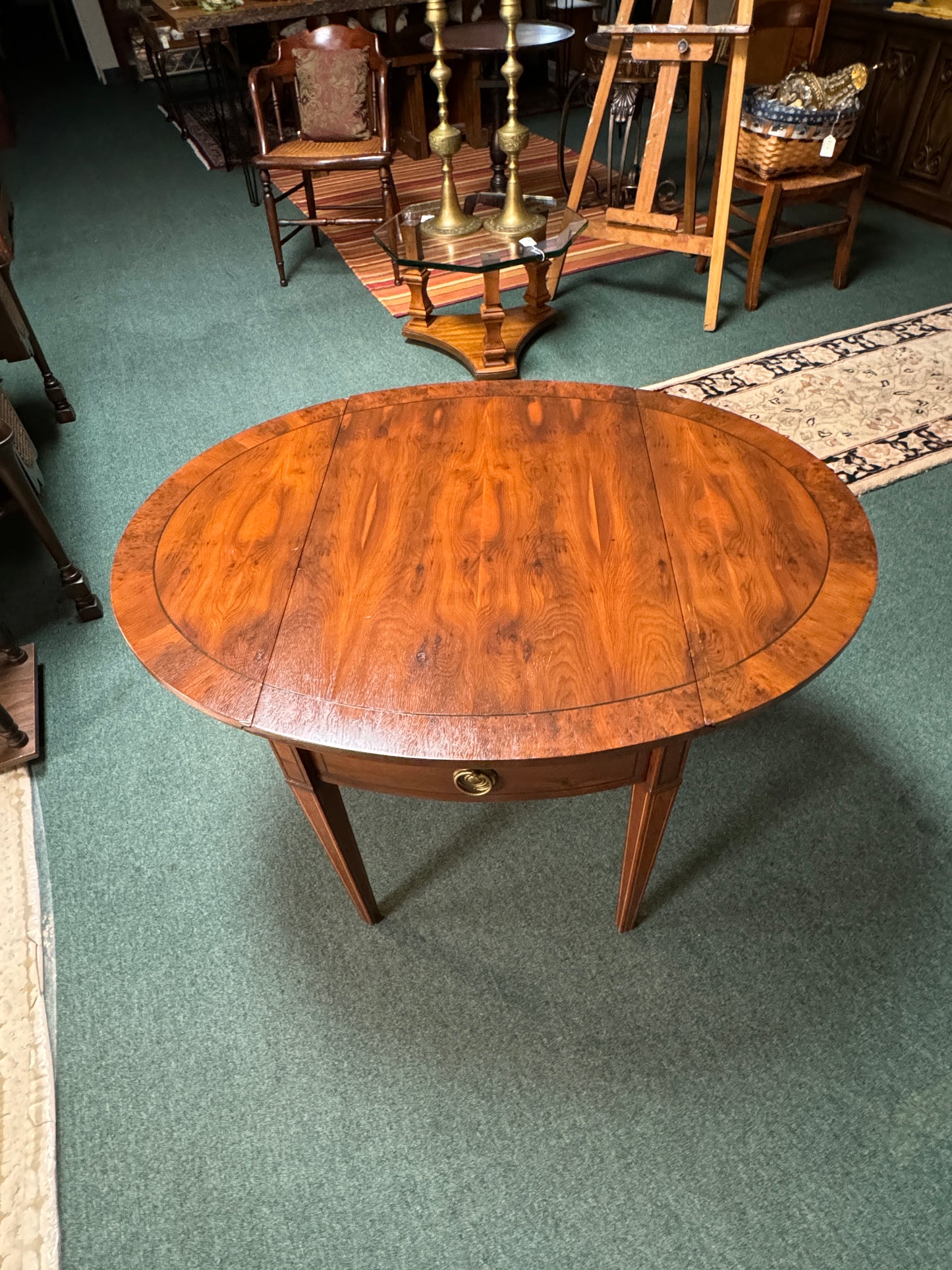 Vintage WM. A. Berkey Drop Leaf Side Table