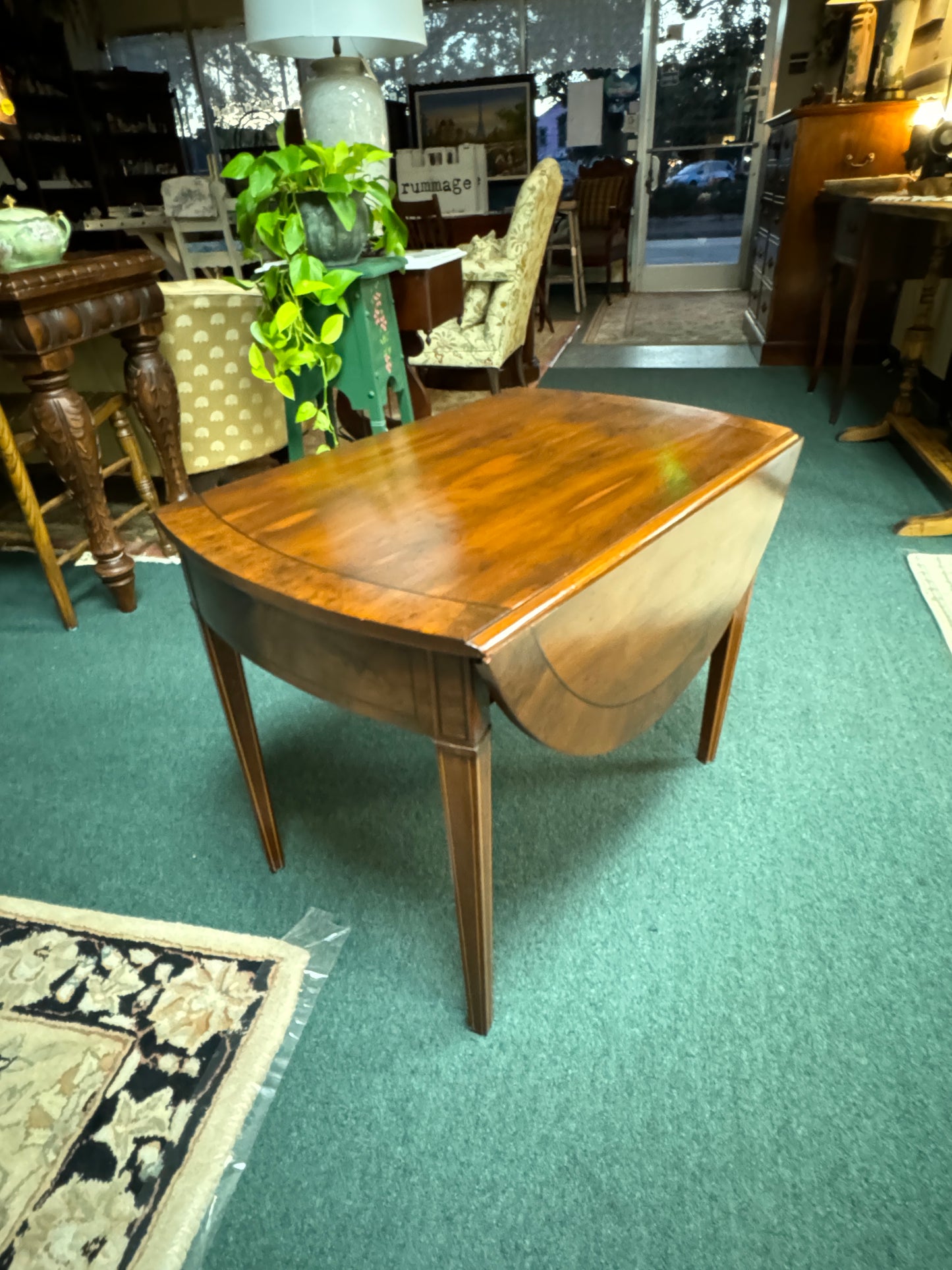 Vintage WM. A. Berkey Drop Leaf Side Table